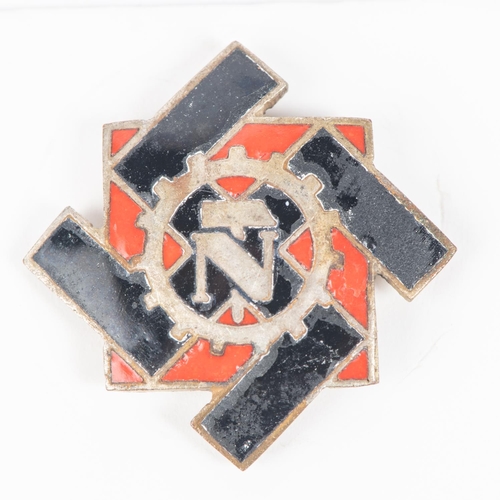 169 - A Third Reich Teno printed armband, together with its companion stick pin; 2 printed armbands of Hil... 