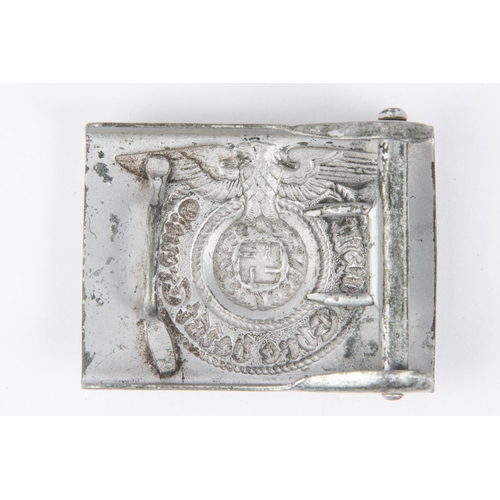 177 - A Third Reich SS mans buckle, alloy washed finish.GC £65-70