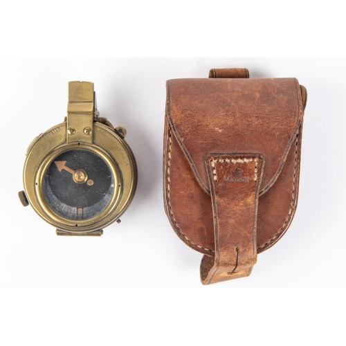 212 - A WWI Verner's Pattern Mk VIII prismatic marching compass, by E Koehn, Geneva, with broad arrow and ... 