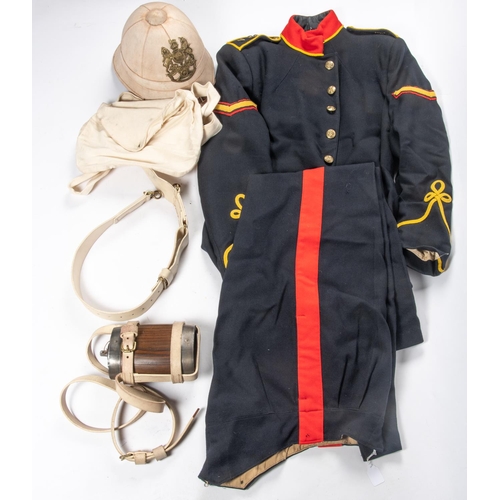 219 - A complete 1879 Zulu War Royal Artillery OR's good quality replica uniform, comprising FS helmet, wo... 