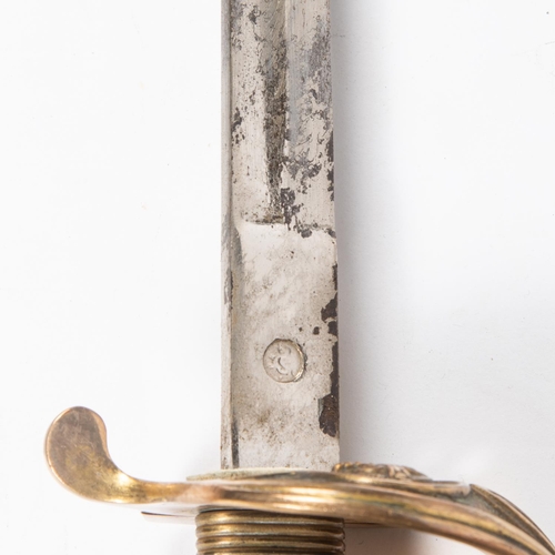 438 - A post 1902 RN officer's sword, blade 30