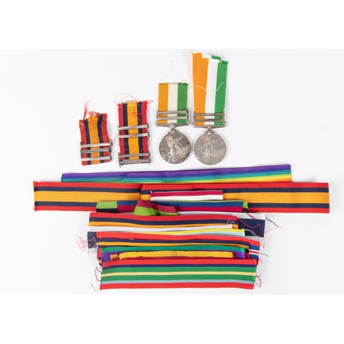 72 - Clasps for QSA medals: Tugela Heights, Natal, OFS, Rel. of Ladysmith, Transvaal (2), L. Nek, Witte. ... 