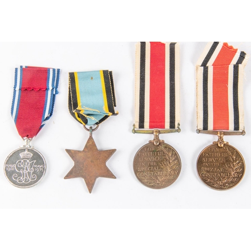 93 - Special Constabulary LS medals: Geo VI issue (Eric M Williams) NEF; EIIR issue (Ian R Scutt) NEF (di... 