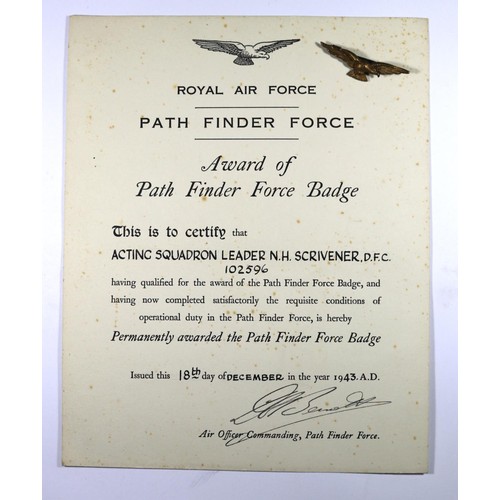 40 - Seven: An important Path Finder Group to Squadron Leader N.H. Scrivener who took part in the Peenemu... 