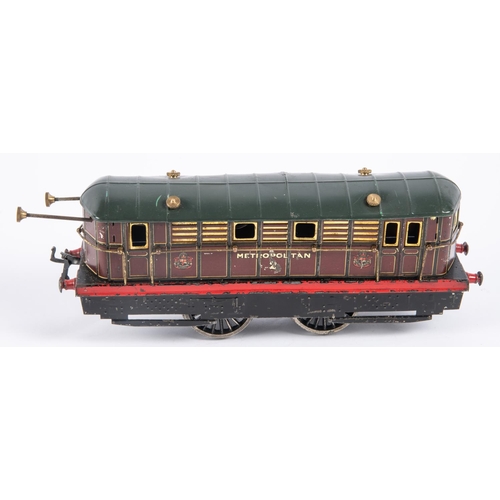 123 - A Hornby Series O gauge clockwork Metropolitan Railway Metropolitan-Vickers electric locomotive in m... 