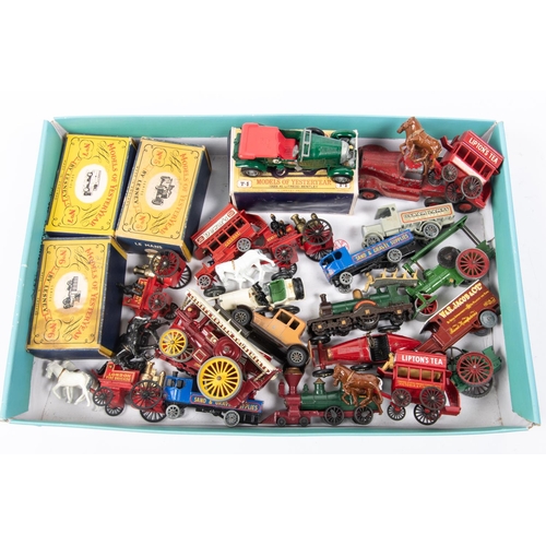 145 - A quantity of Hornby Railway and Matchbox Models of Yesteryear. Including; an O gauge 0-4-0 clockwor... 