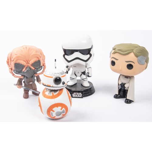 166 - 70x Funko Pop Star Wars Bobblehead figures. Including; Chewbacca, Rey, Storm Trooper, C3-PO, Kylo Re... 