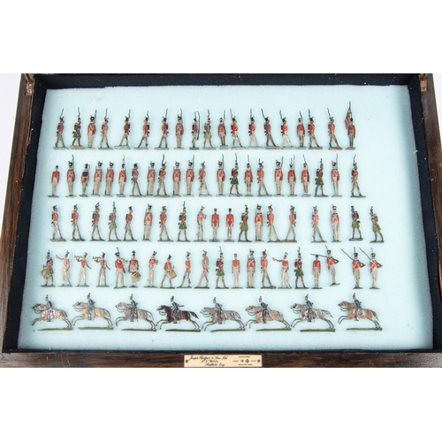 227 - A fine collection of Victorian Flat Soldiers. Examples produced for the British market by E. Heinric... 