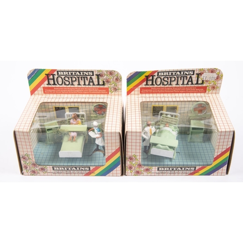 230 - 3x Britains Hospital sets. 1980s plastic sets including a scarce Hospital X-Ray Department (7858). D... 