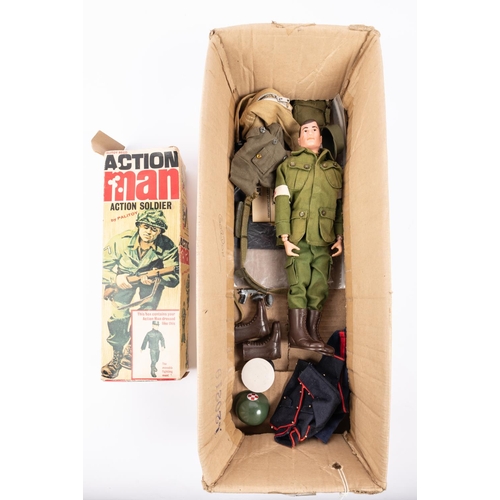 235 - A Palitoy 1960s Action Man doll (G.I. Joe) by Hassenfeld Bros. With moulded hair and articulated tor... 