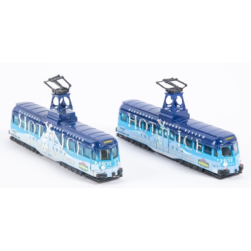 261 - 2 Corgi Toys hand decorated factory pre production sample Blackpool pleasure beach trams, Both model... 