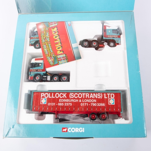 263 - 2 Corgi Truck Sets.  Alan Lodge 'Pride of the Dales', comprising DAF, Scania and MAN Tractor Units t... 