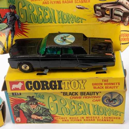 276 - 4x Corgi Toys TV and Film related vehicles. Including; James Bond 007 Aston Martin (261), in gold. W... 