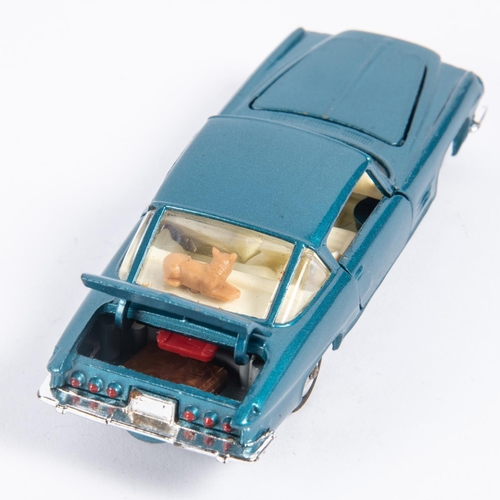 278 - 2 Corgi Toys. Chevrolet Impala (220). An example in light sky blue with red interior and dished spun... 