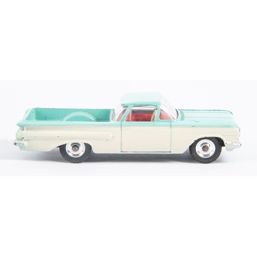 315 - A Dinky Toys Chevrolet Pick-Up & Trailer set (448). Chevrolet El Camino in turquiose and white with ... 