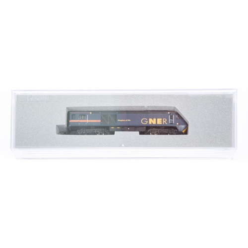 57 - Graham Farrish N gauge train pack. Comprising a GNER HST125 power car and non-powered car, plus an i... 