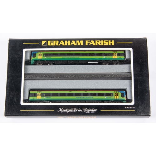 58 - Graham Farrish N gauge train pack. Comprising a Central Trains class 158 2-car diesel multiple unit.... 