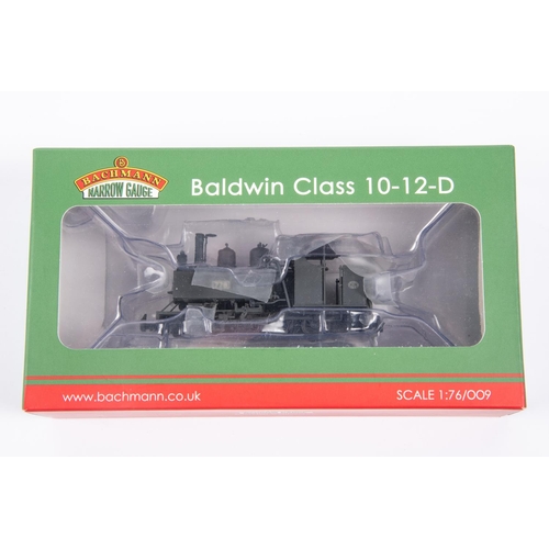 61 - Bachmann 1:76/009 Baldwin class 10-12-D 2-6-0 tank locomotive. In unlined grey livery. Boxed, with p... 