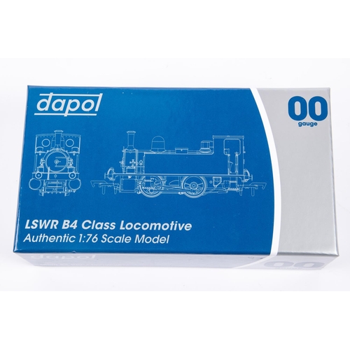 98 - A Dapol OO gauge LSWR Class B4 0-4-0 tank locomotive. RN30096 in BR unlined black livery. Boxed, wit... 