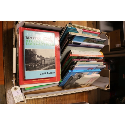 3 - 40+ railway related books. Publishers include; OPC, Ian Allan, Middleton Press, etc. Titles include;... 