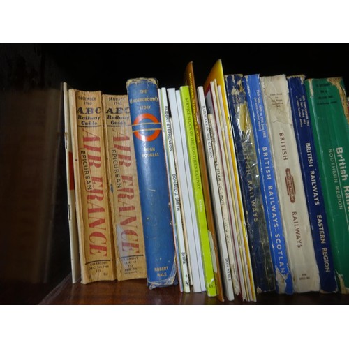 2 - 100+ railway related books. Including a 1957 Bradshaw's Guide. 2x ABC Railway Guides 1960 and 1962. ... 