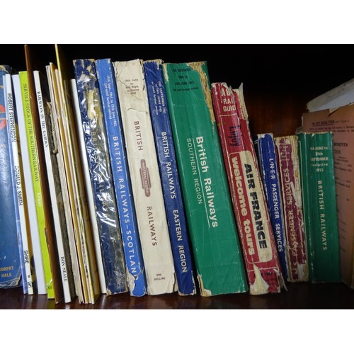 2 - 100+ railway related books. Including a 1957 Bradshaw's Guide. 2x ABC Railway Guides 1960 and 1962. ... 