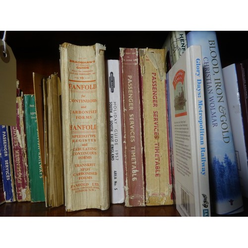 2 - 100+ railway related books. Including a 1957 Bradshaw's Guide. 2x ABC Railway Guides 1960 and 1962. ... 