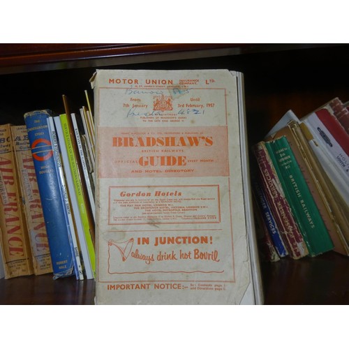 2 - 100+ railway related books. Including a 1957 Bradshaw's Guide. 2x ABC Railway Guides 1960 and 1962. ... 