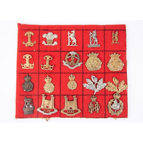 254 - Twenty yeomanry cap badges, including Leicestershire pre 1922 and post 1922, Duke of Lancasters Own ... 