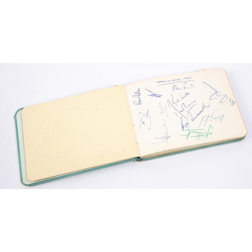 10 - A cricket autograph collection in a small album, collected in the early 1960s, including Bernard Hed... 