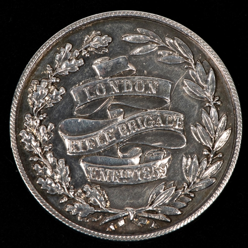 114 - London Rifle Brigade struck silver medal, by W J Taylor, London, obverse: scroll bearing legend 