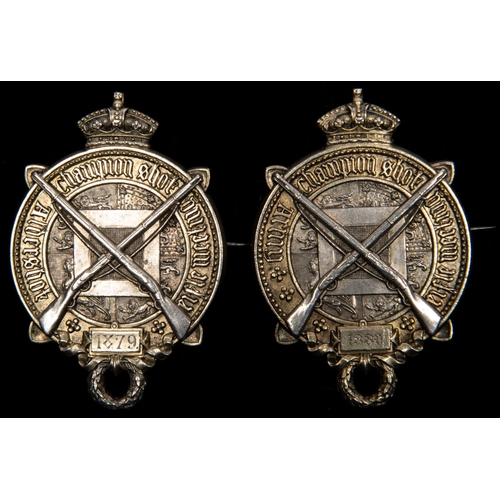 116 - A pair of shooting medals to H D Rooke, 53rd Shropshire Light Infantry Regiment, being: (1) 