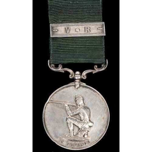 119 - 2nd Caithness Rifle Volunteers silver award, obverse kneeling rifleman, legend 