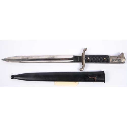 209 - A German Fire Service parade sidearm, plated blade 10