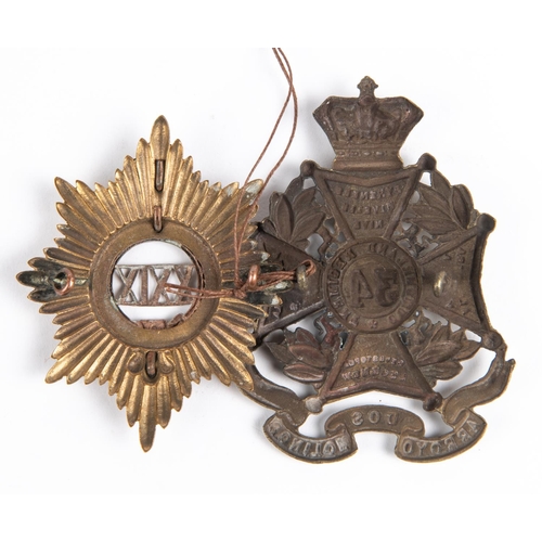 276 - Pre 1881 glengarry badges of the 29th and 34th Regiments of Foot, (the first not in K&K, the second ... 