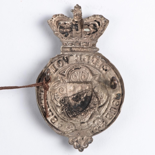 286 - A Victorian white metal glengarry badge of the Sussex Rifle Volunteers. GC £60-80