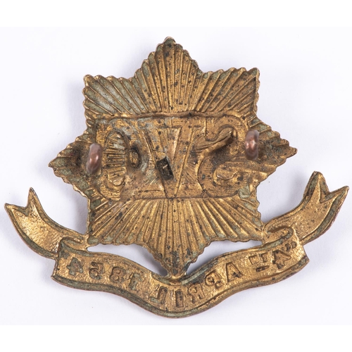 296 - Shanghai Volunteer Corps officer's bi-metal cap badge. GC £40-60