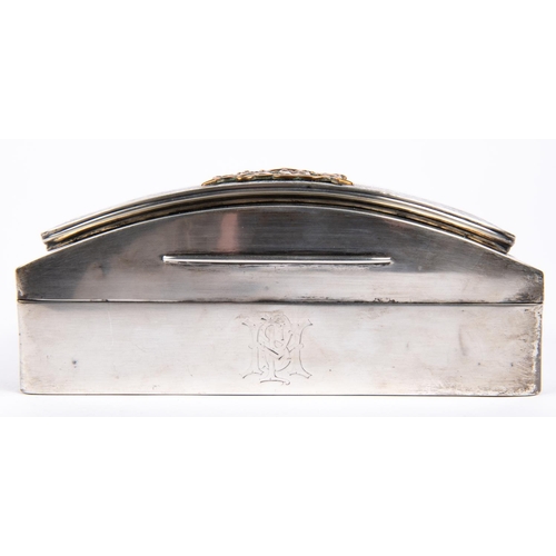 321 - A late Victorian Indian Lancers hall marked silver pouch flap, mounted with Imperial crown above “HC... 