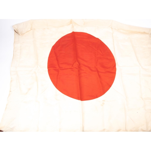 360 - A Japanese silk flag, 28