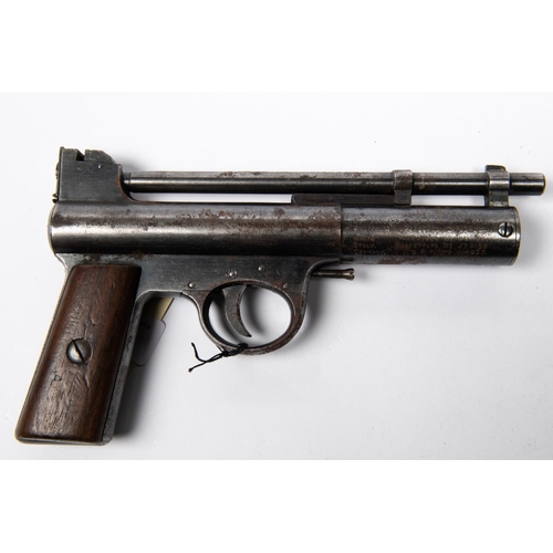 391 - A pre war .177” Webley Mark I air pistol from the first year of production (1924), number 47428, wit... 