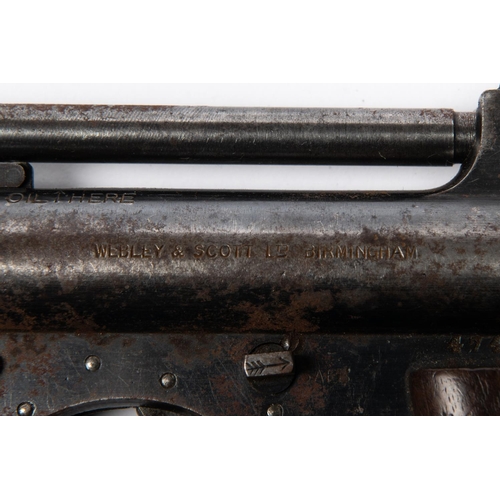 391 - A pre war .177” Webley Mark I air pistol from the first year of production (1924), number 47428, wit... 