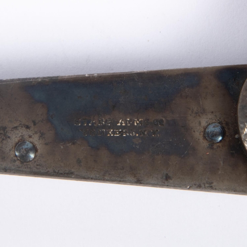 405 - A detached lock from a Starr Arms Co breech loading percussion carbine, stamped 