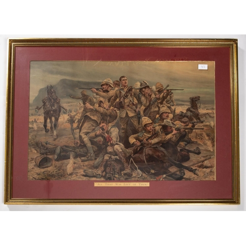 83 - 2 framed coloured military prints: Balaclava 39½