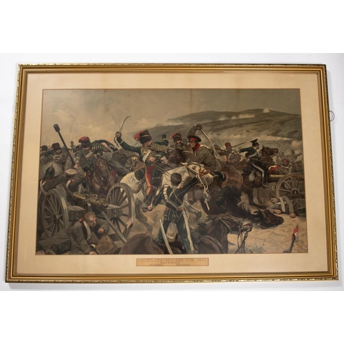 83 - 2 framed coloured military prints: Balaclava 39½