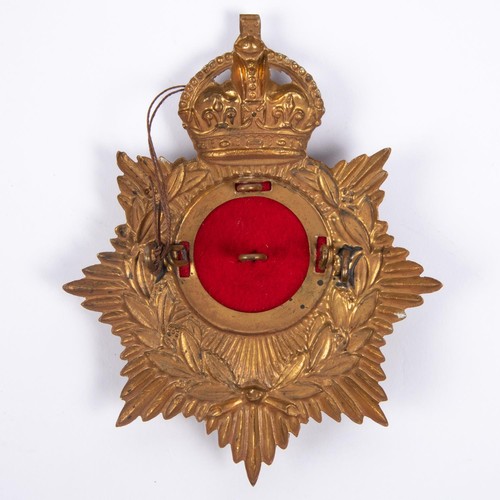 244 - A post 1902 ORs helmet plate of the Royal Sussex Regiment. Near VGC  £50-60