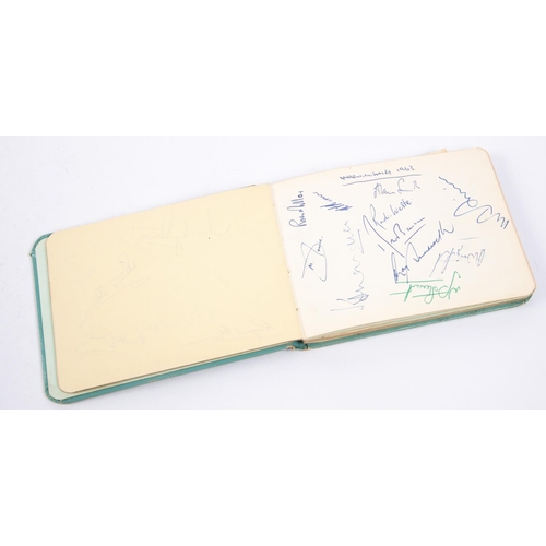 201 - A cricket autograph collection in a small album, collected in the early 1960s, including Bernard Hed... 