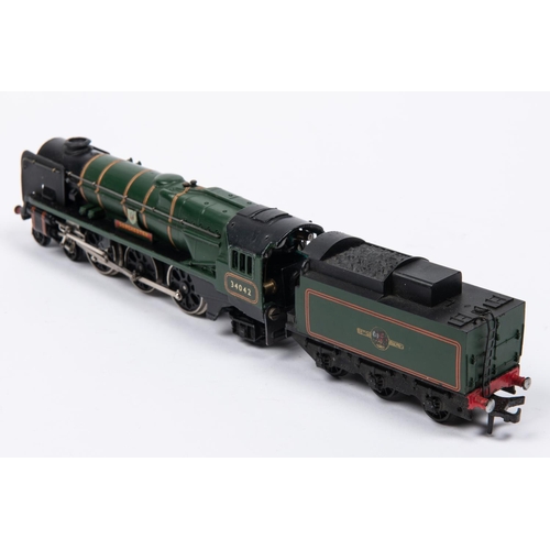 101 - A Hornby Dublo BR (ex.SR) West Country Class 4-6-2 locomotive, Dorchester 34042, in lined green live... 