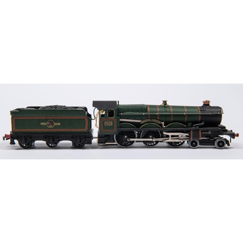 107 - A Hornby Dublo BR (ex.GWR) Castle Class 4-6-0 locomotive, Bristol Castle 7013, in lined green livery... 