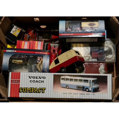 154 - 30+ diecast and tinplate vehicles by various makes. Including 3x Tri-ang Minic tinplate; Tractor, Ca... 