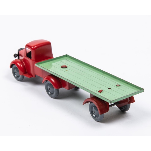 178 - Wells Brimtoy Pocketoy clockwork Bedford short wheel base lorry and trailer (9/513). Diecast tractor... 